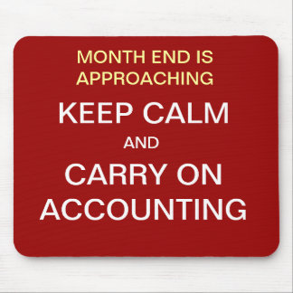 Keep Calm Carry On Accounting | Accountant Gift Mouse Mat