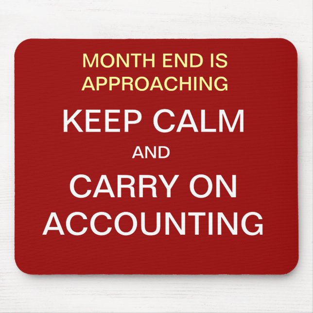 Keep Calm Carry On Accounting | Accountant Gift Mouse Mat (Front)