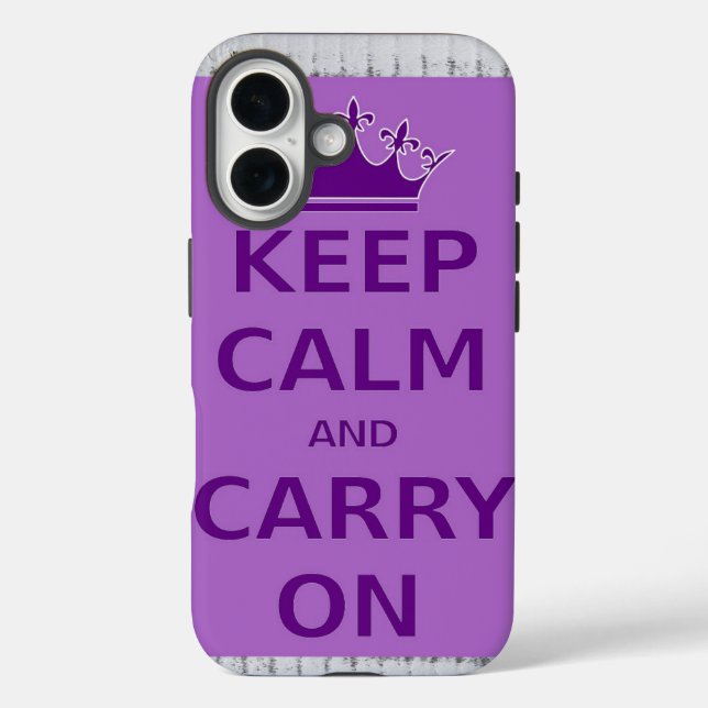 Keep calm carry on  Case-Mate iPhone case (Back)
