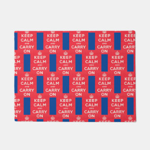 KEEP CALM & CARRY ON,  DOORMAT