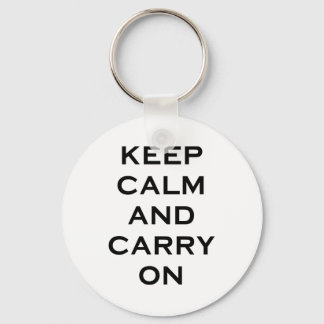 Keep Calm Carry On Key Ring