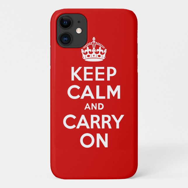 Keep Calm Case-Mate iPhone Case (Back)