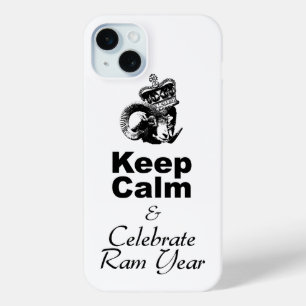 Keep Calm Celebrate Ram Year iPhone Case