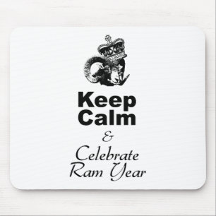 Keep Calm Celebrate Ram Year Mouse Pad