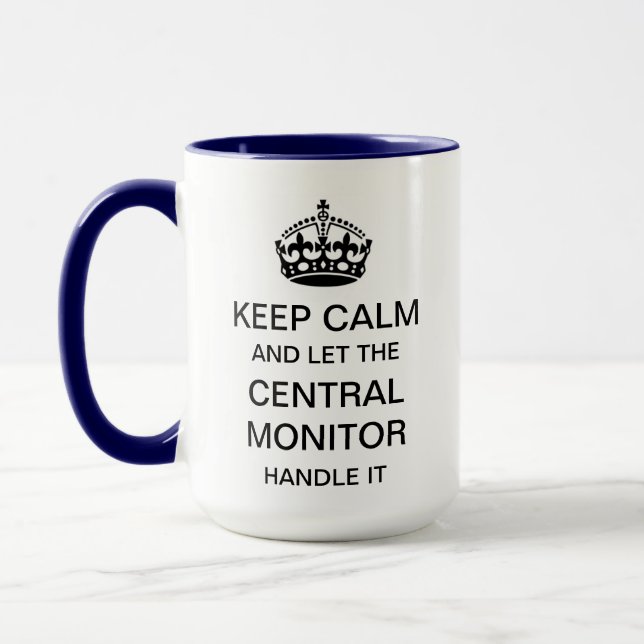 Keep Calm Central Monitor Mug (Left)