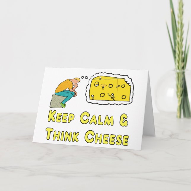 Keep Calm Cheese Pun Card (Front)