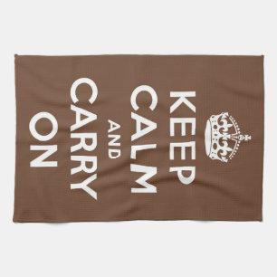 Keep Calm Chocolate Tea Towel