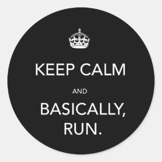 Keep Calm Classic Round Sticker