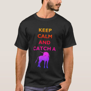Keep Calm & Colourful Unicorn Men's Dark T-Shirt