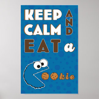 Keep Calm Cookie Monster Poster