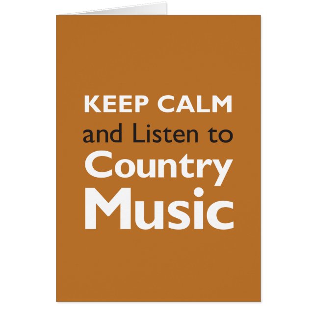 Keep Calm Country (Front)