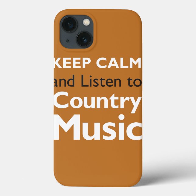 Keep Calm Country Case-Mate iPhone Case (Back)