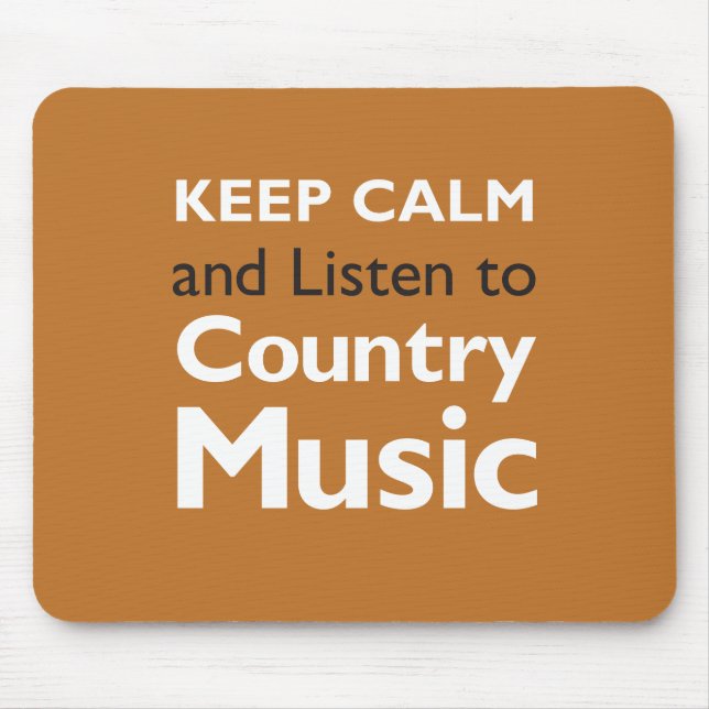Keep Calm Country Mouse Mat (Front)