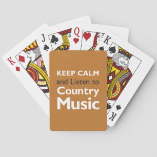 Keep Calm Country Playing Cards