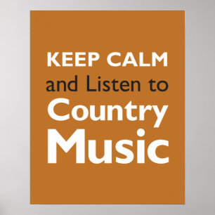 Keep Calm Country Poster