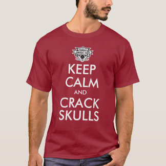 Keep Calm & Crack Skulls Colour T T-Shirt