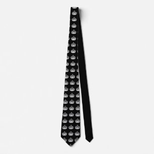 KEEP CALM CROWN on Black Customise This! Tie