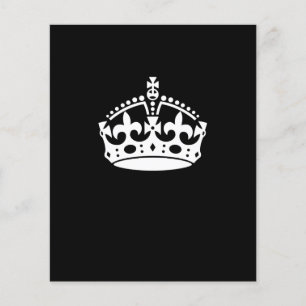 Keep Calm Crown on Black Flyer