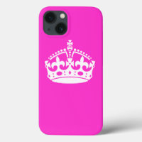 KEEP CALM CROWN on Hot Pink Customise This!