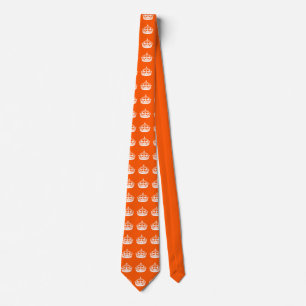 KEEP CALM CROWN on Orange Customise This! Tie