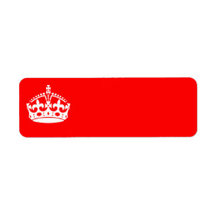 KEEP CALM CROWN on Red Customise This