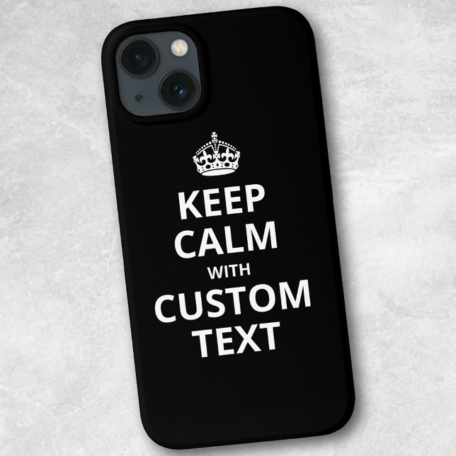 Keep Calm Custom Quote Template iPhone Case (Creator Uploaded)