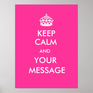 Keep Calm Customize Poster