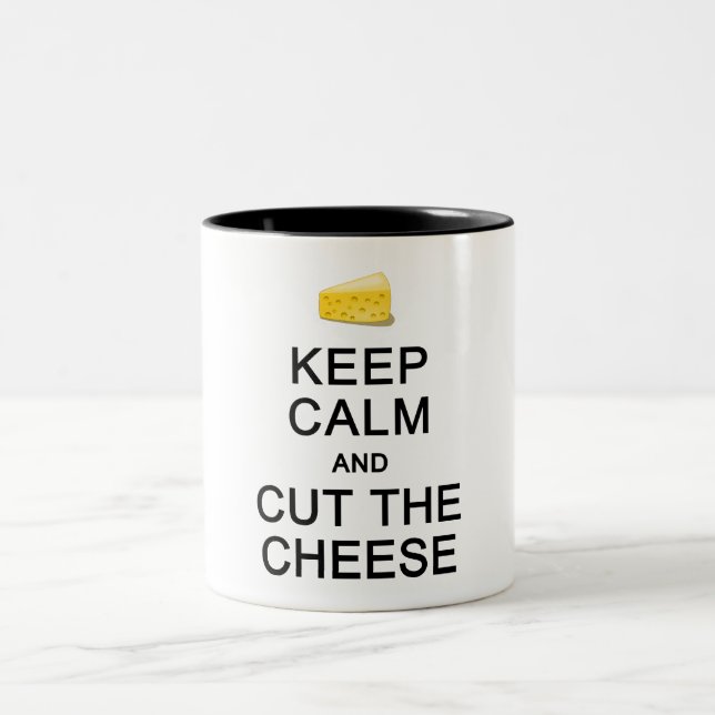 Keep Calm & Cut The Cheese mug - choose style (Center)