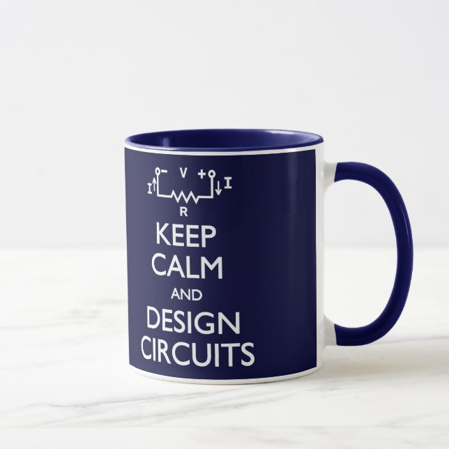 Keep Calm Design Circuits Mug (Right)