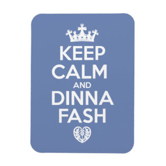 Keep Calm - Dinna Fash Heart Magnet