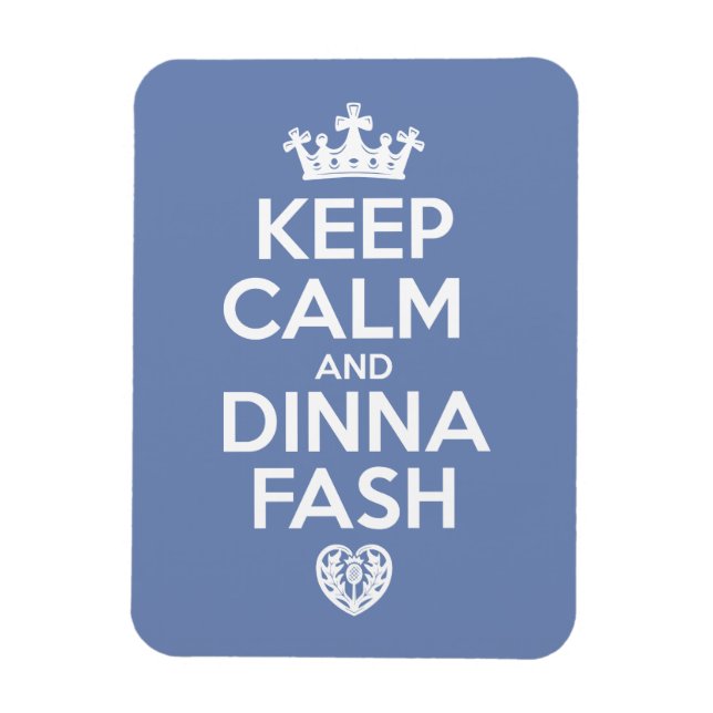 Keep Calm - Dinna Fash Heart Magnet (Vertical)