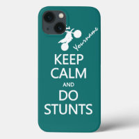 Keep Calm & Do Stunts custom color iPad case