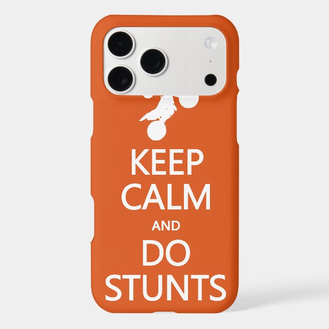 Keep Calm & Do Stunts custom monogram cases (Back)