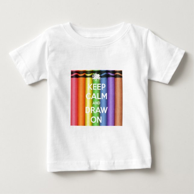 keep calm draw baby T-Shirt (Front)