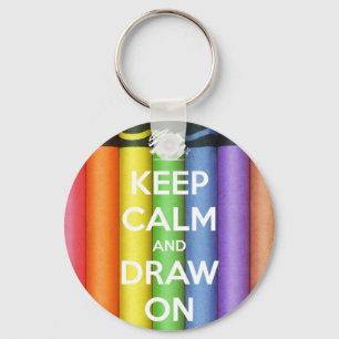 keep calm draw key ring