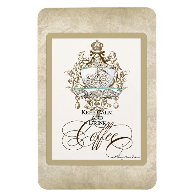 Keep Calm & Drink Coffee - Kitchen Decor Magnet (Vertical)