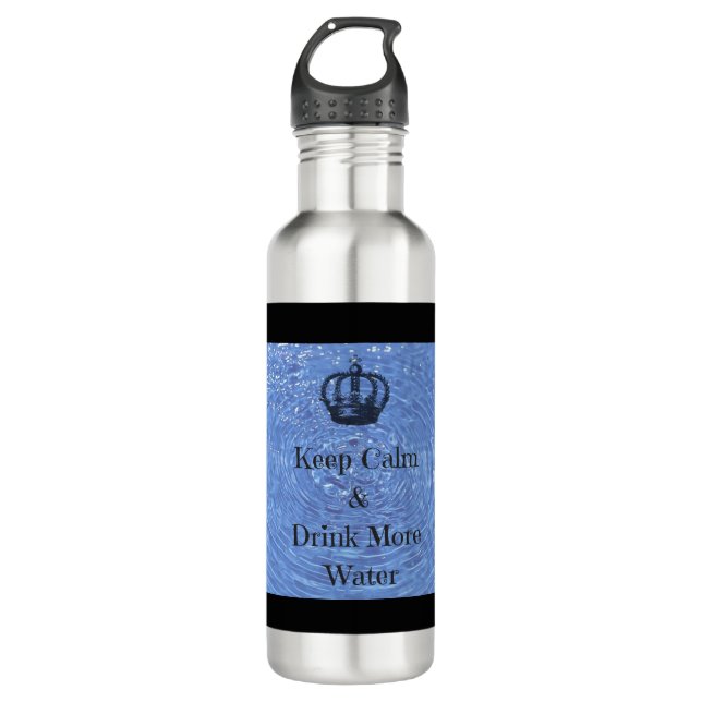 Keep Calm Drink More Water 710 Ml Water Bottle (Front)