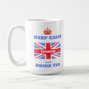 Keep Calm Drink Tea Union Jack British Flag  Coffee Mug