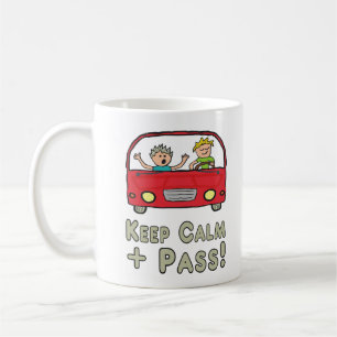 Keep Calm Driving Test Coffee Mug