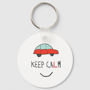 Keep Calm Driving Test Key Ring