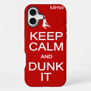 Keep Calm & Dunk It custom monogram cases