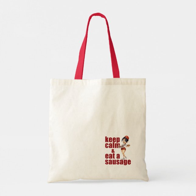 Keep calm & eat a Sausage Tote Bag (Back)