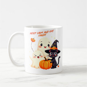 Keep Calm & Eat Candy- Halloween Coffee Mug