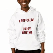 Keep Calm Enjoy Winter Hooded Sweatshirt