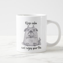 Keep Calm & Enjoy Your Tea/ Personalised/ Monster