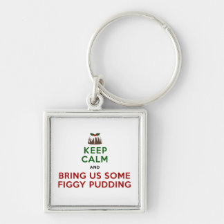 Keep Calm Figgy Pudding Key Ring