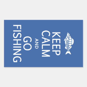 Keep Calm & Go Fishing stickers