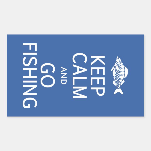 Keep Calm & Go Fishing stickers (Front)