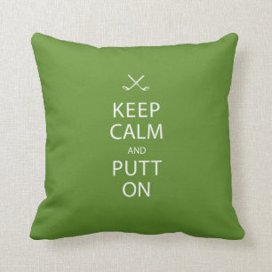 Keep Calm - Golf Gift Cushion