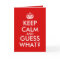 Keep Calm Grandma Greeting Card Pregnancy Announce